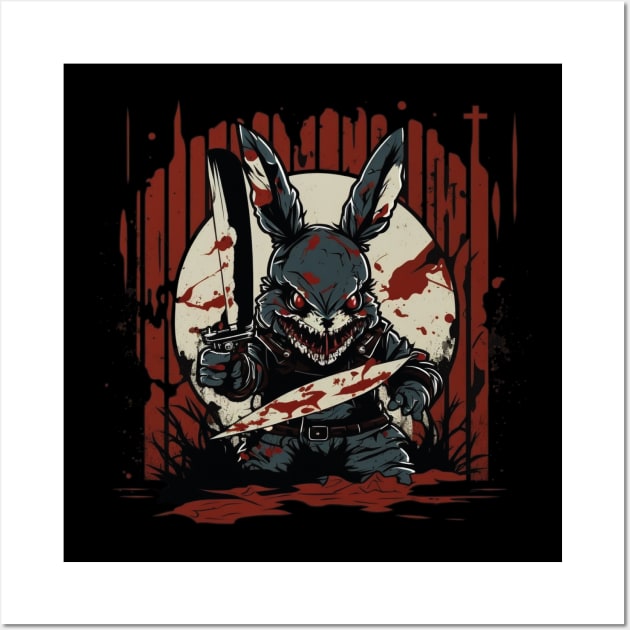 Killer bunny Wall Art by rocknerd